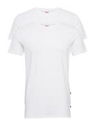 Levis Men Solid Crew 2P Tops T-shirts Short-sleeved White Levi´s