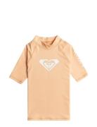 Whole Hearted Ss Tops T-shirts Short-sleeved Beige Roxy