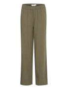 Byfalakka Long Pants - Bottoms Trousers Wide Leg Khaki Green B.young