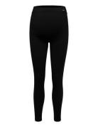Maternity Ribbed Seamless Tights Sport Running-training Tights Black A...