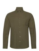 Bs Floyd Casual Slim Fit Shirt Tops Shirts Casual Khaki Green Bruun & ...