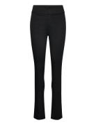 Rosemunde Trousers W/ Slit Svart