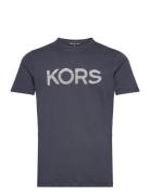 Tipped Kors Tee Tops T-shirts Short-sleeved Navy Michael Kors