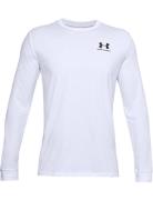 Ua Sportstyle Left Chest Ls Sport T-shirts Long-sleeved White Under Ar...