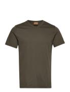 Mos Mosh Gallery Perry Crunch V-Ss Tee Khaki Green