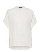 Slhelia Shirt Ss Tops Shirts Short-sleeved White Soaked In Luxury