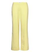 Mschfanilla Pants Bottoms Trousers Straight Leg Yellow MSCH Copenhagen