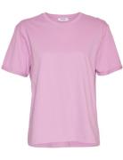 MSCH Copenhagen Mschterina Organic Small Logo Tee Rosa