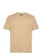 Crewneck T-Shirt Sport T-shirts Short-sleeved Beige Champion