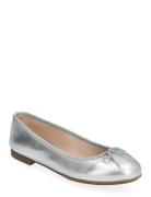 Biamadison Ballerina Metallic Leather Ballerinaskor Ballerinas Silver ...