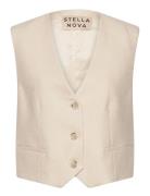 Tailored Tuxedo Vest Väst Cream Stella Nova
