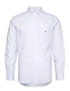 GANT Reg Classic Poplin Stripe Shirt Blå