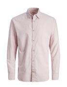 Jjesummer Linen Shirt Ls Sn Tops Shirts Casual Pink Jack & J S