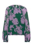 Giordana Blouse Tops Blouses Long-sleeved Multi/patterned Malina