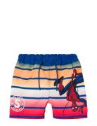 Name It Nmmmelvin Spiderman Long Swimshorts Mar Multi/patterned