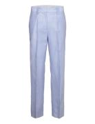 Liah Classic Trousers Bottoms Trousers Straight Leg Blue Second Female