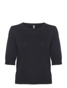 Cuannemarie Ss Ck Tops Knitwear Jumpers Navy Culture