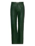 Jody Leather Pants Bottoms Trousers Leather Leggings-Byxor Green Hosbj...