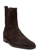 Boots Shoes Boots Ankle Boots Ankle Boots Flat Heel Brown Billi Bi