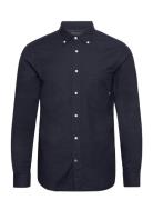 Garment Dyed Oxford Rf Shirt Tops Shirts Casual Navy Tommy Hilfiger