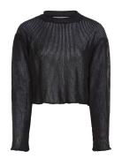 Metallic Sweater Tops Knitwear Jumpers Black Calvin Klein Jeans