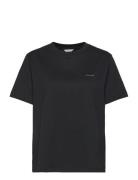 W. Relaxed Tee Designers T-shirts & Tops Short-sleeved Black HOLZWEILE...