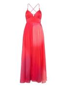 Darryl Hallie Crinkle Dress Maxiklänning Festklänning Red French Conne...