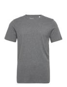 Basic T-Shirt - Gots/Vegan Tops T-shirts Short-sleeved Grey Knowledge ...