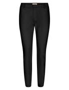 Mmabbey Night Pant Bottoms Trousers Slim Fit Trousers Black MOS MOSH