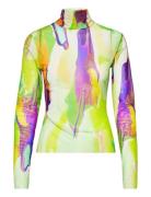 Blouse Tops T-shirts & Tops Long-sleeved Multi/patterned MSGM