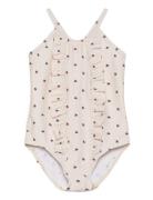 Nmfhelga Swimsuit Lil Baddräkt Badkläder Cream Lil'Atelier