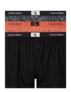 Boxer Slim 3Pk Underwear Boxer Shorts Black Calvin Klein