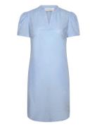 Voile Shirt Dress Kort Klänning Blue Rosemunde