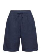 Relaxed Linen Shorts Bottoms Shorts Casual Blue GANT