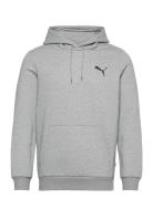 PUMA Ess Small Logo Hoodie Fl Grå