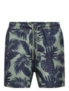 Onsted Life Swim Short Flower Aop 2 Badshorts Green ONLY & SONS
