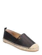 Lauren Ralph Lauren Cameryn Iv Tumbled Leather Espadrille Svart