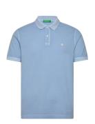 H/S Polo Shirt Tops Polos Short-sleeved Blue United Colors Of Benetton