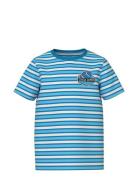Nkmdalovan Ss Top Pb Tops T-shirts Short-sleeved Blue Name It