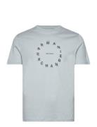 T-Shirt Tops T-shirts Short-sleeved Blue Armani Exchange