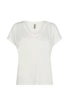 Sc-Marica Tops T-shirts & Tops Short-sleeved White Soyaconcept