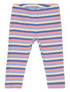 Lindex Leggings Rib Stripe Basic Multi/patterned