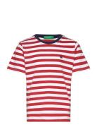 T-Shirt Tops T-shirts Short-sleeved Red United Colors Of Benetton