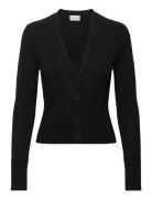 Calvin Klein Merino Wool V-Neck Cardigan Svart