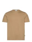 Lindbergh Black Mercerized Cotton Tee S/S Beige