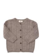 Copenhagen Colors Merino Knitted Cardigan W. Wide Rib Brun