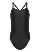 Swimsuit Sporty Baddräkt Badkläder Black Color Kids