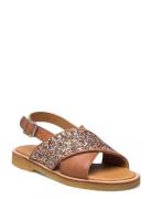 ANGULUS Sandals - Flat - Open Toe - Op Brun