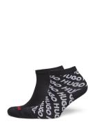 2P Sh Allover Logo Cc W Lingerie Socks Footies-ankle Socks Black HUGO