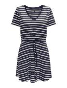 Onlmay S/S V-Neck Short Dress Jrs Noos Kort Klänning Blue ONLY